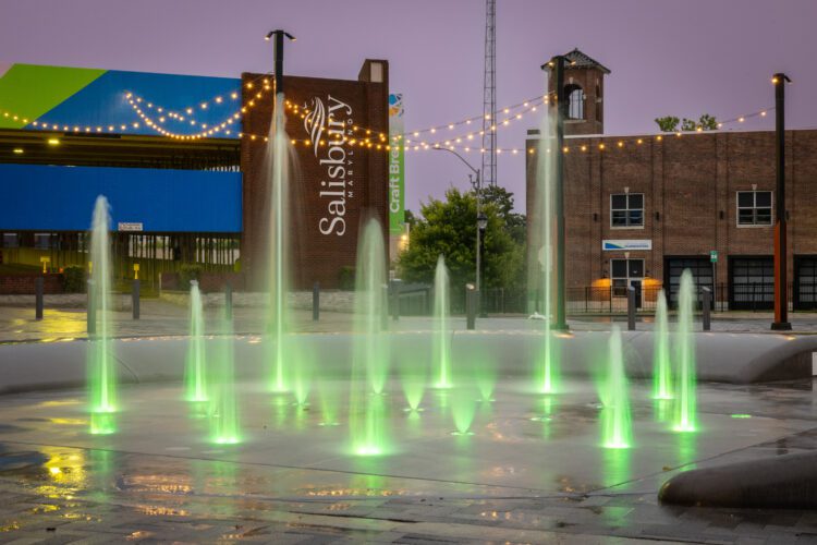 LED Jumping Jets lit up green