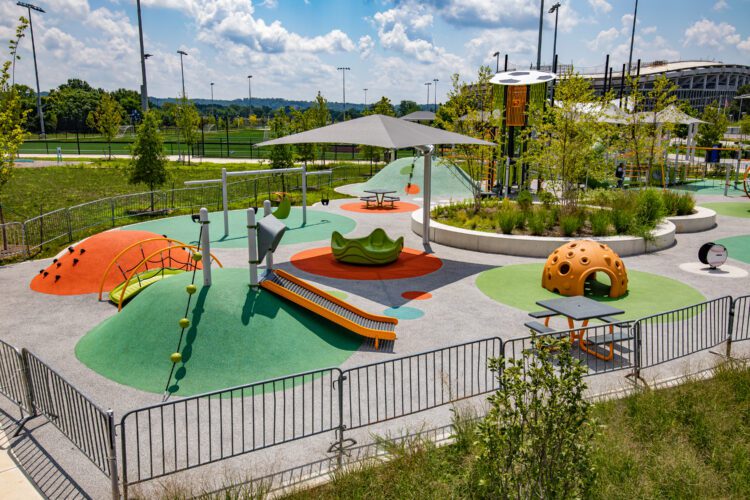 Colorful playground.